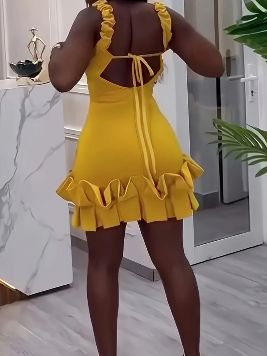 Mini dress For women  Sleeveless backless Good For Evening Party