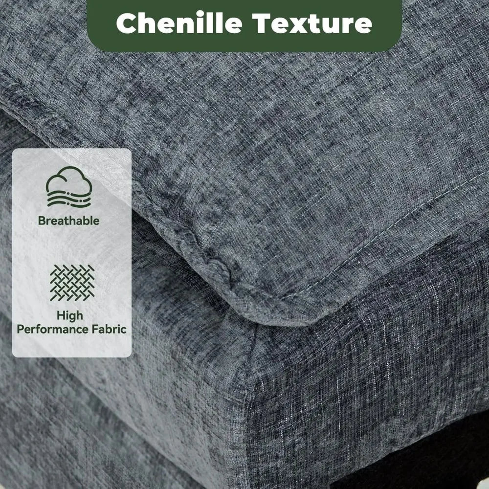 Sofa for Living Room, Cloud Couch Sectional with USB ,Soft  And Movable.